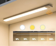 LED Night Light – Motion Sensor, 3 Color Dimming & USB Rechargeable