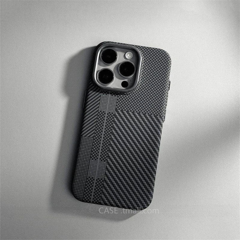 Carbon Fiber MagSafe iPhone Case – Hard Protective Cover