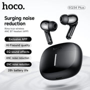 HOCO ANC Acitve Noise Reduction Wireless Bluetooth 5.4 Earbuds With App Control EQ Sound HiFi Sports Music Earbuds 28H Standby
