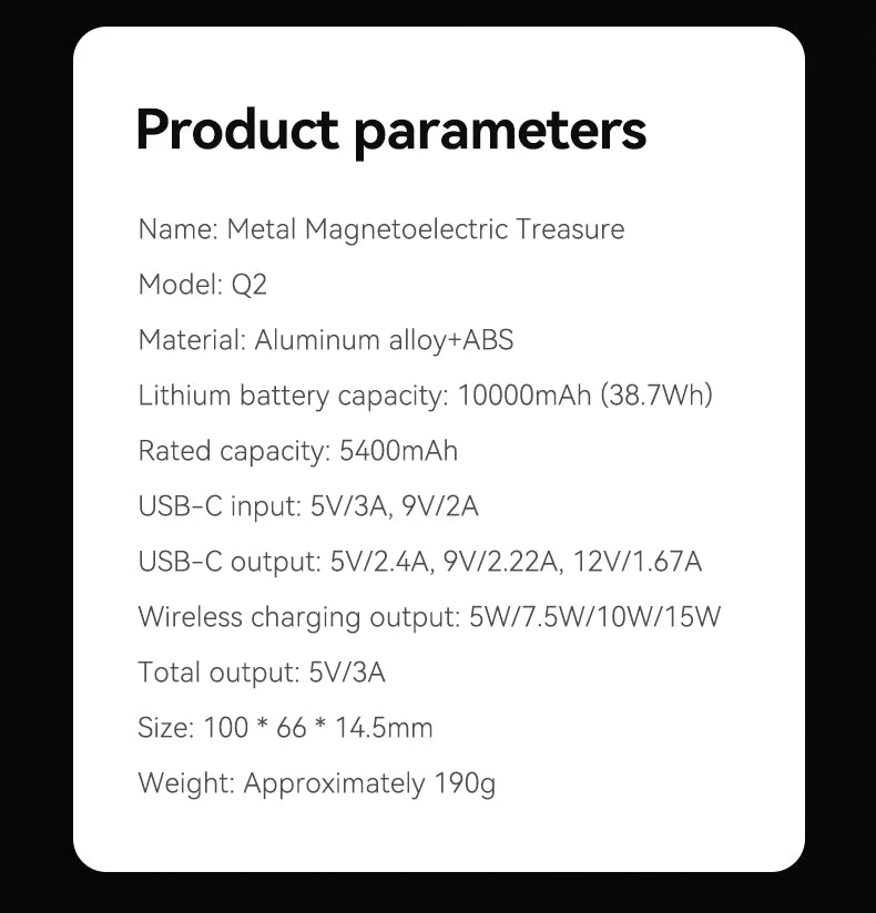 Magnetic Wireless Power Bank – Fast Charging for Magsafe iPhone