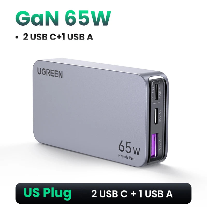 UGREEN 65W GaN Fast Charger for Phone & Laptop