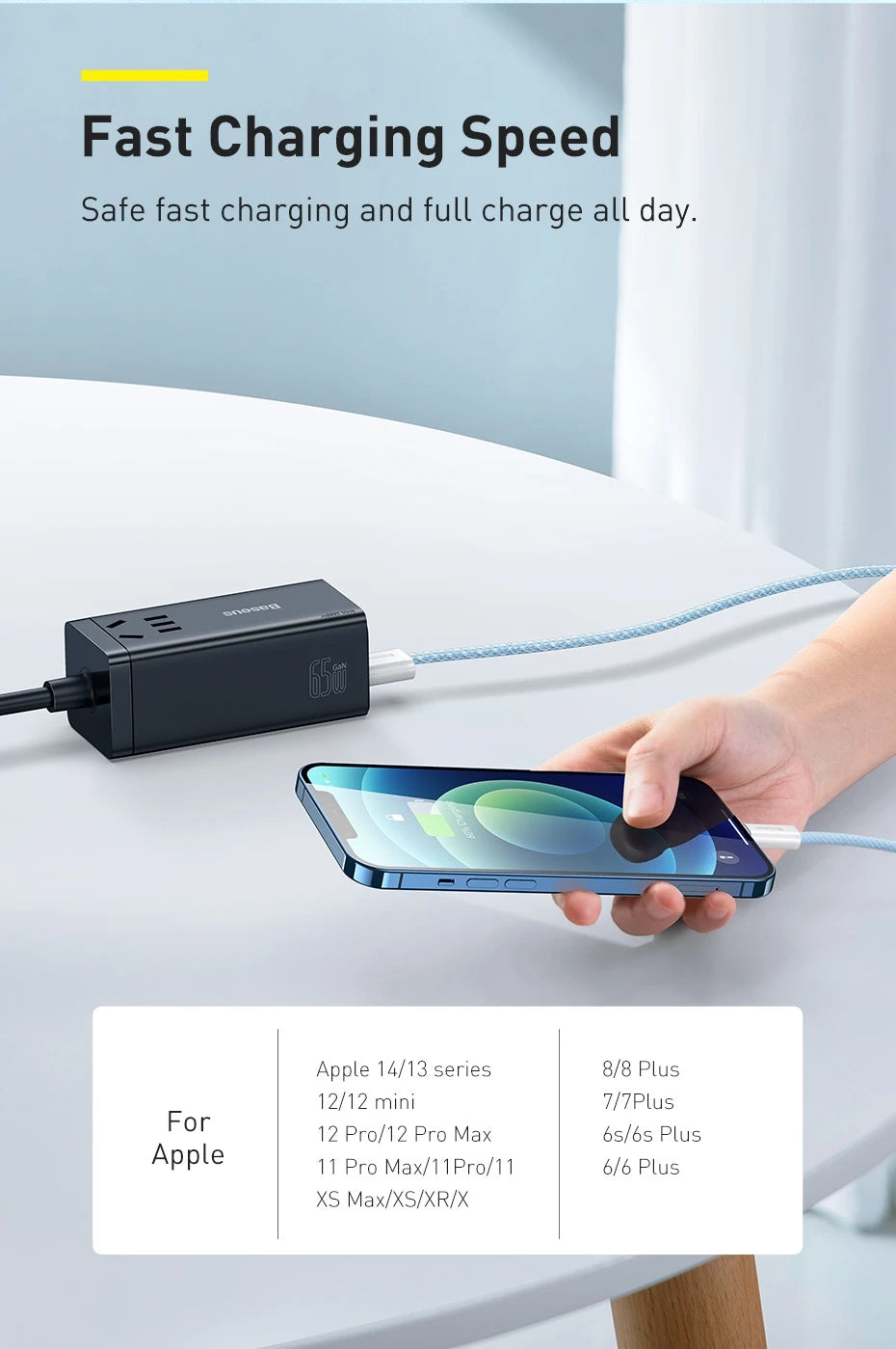 Baseus Fast Charging USB Cable – iPhone Compatible