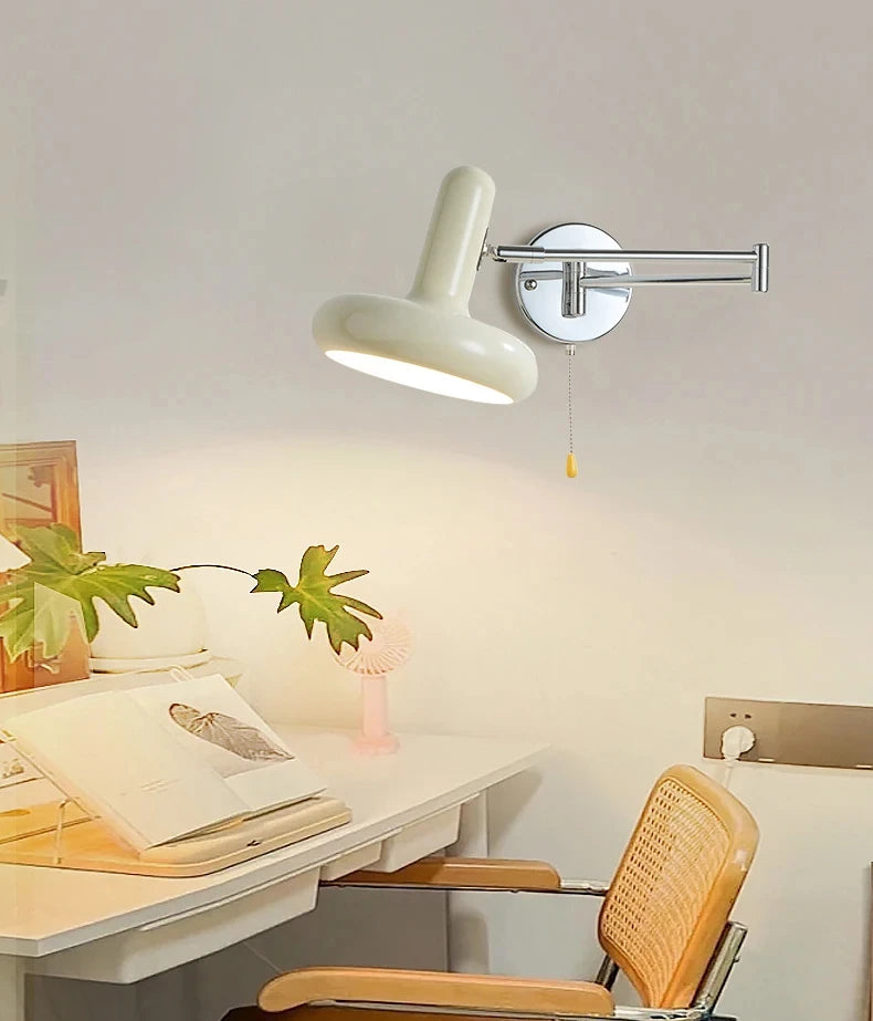 Retractable LED Wall Lamp – Sliding Bedside Lamp