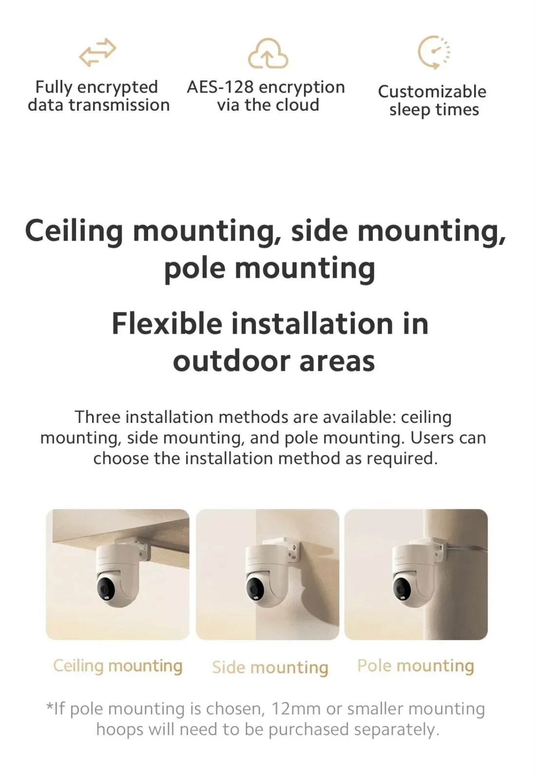 Xiaomi 2.5K HD Security Camera – Outdoor, Full-Color Night Vision, Sound & Light Alarm