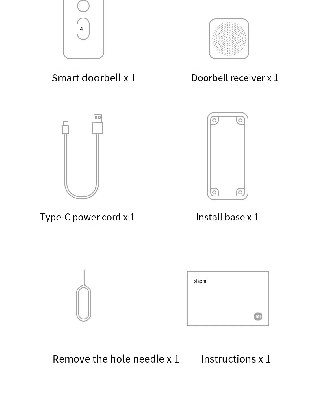 Xiaomi Doorbell 3 – Smart Video Doorbell with 2K HD & Long Battery Life