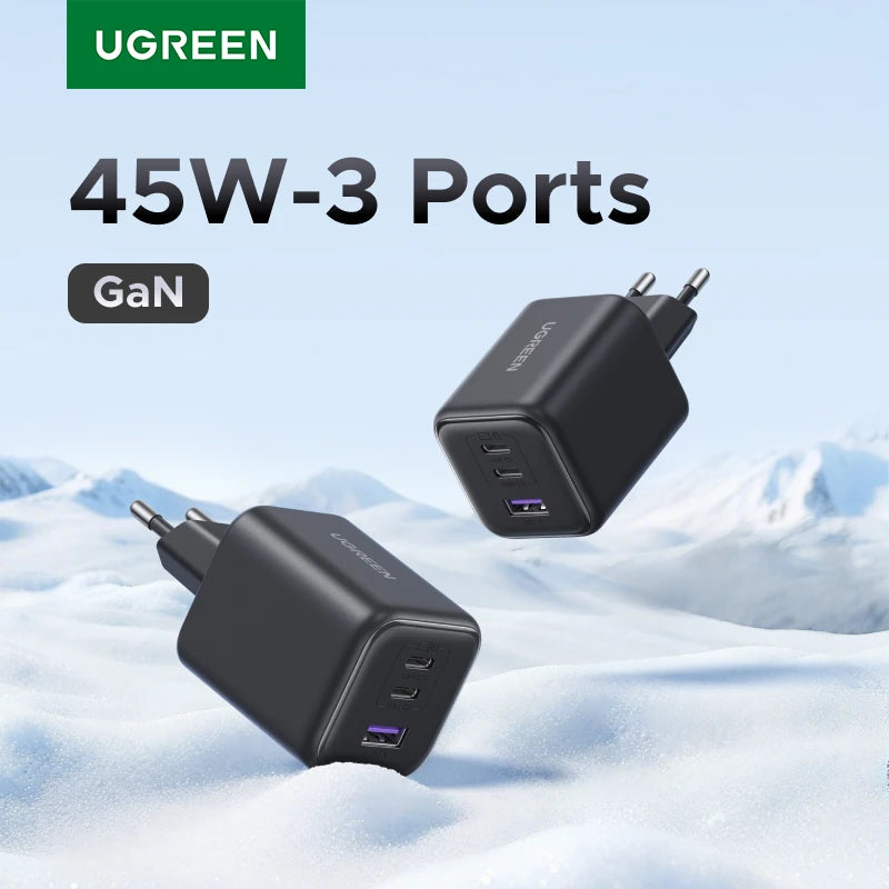 UGREEN 45W GaN USB-C Charger – PD3.0 PPS Fast Charging