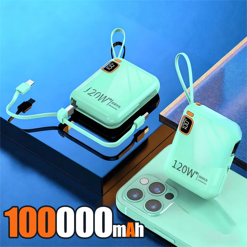 200000mAh 120W Power Bank – Portable USB-C Fast Charging for Phones