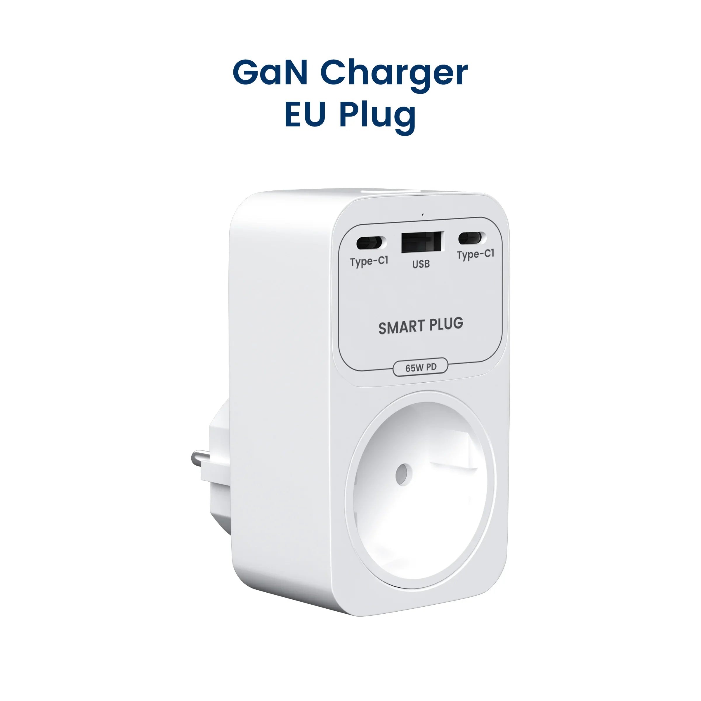 GIRIER Smart WiFi Plug + 65W Fast Charger – EU/US/UK/FR