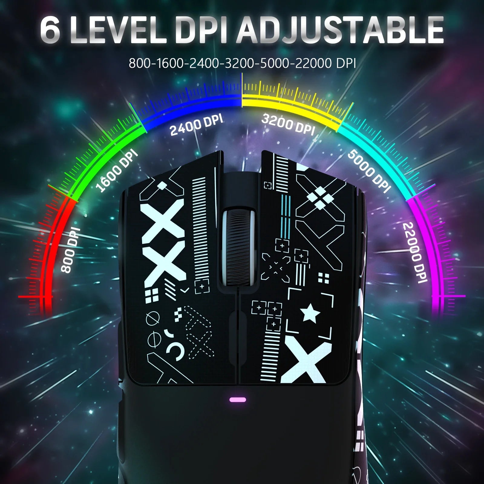 ATTACK SHARK X11 Gamer Mouse – Wireless, 3 Modes & Charging Dock