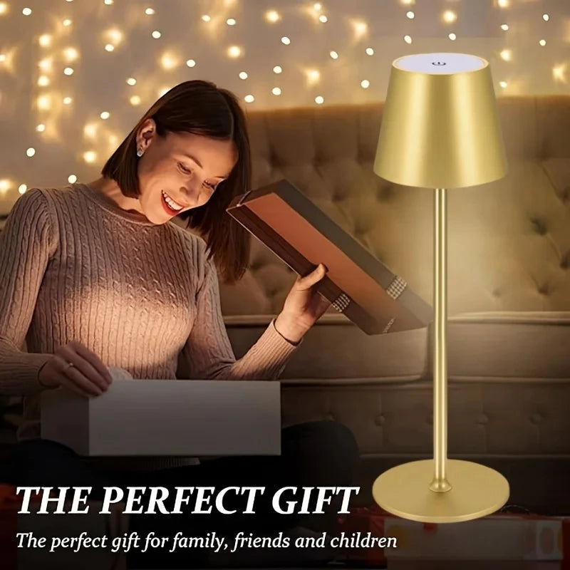 Rechargeable Desktop LED Lamp – Touch Control, Dimmable for Home & Hotel