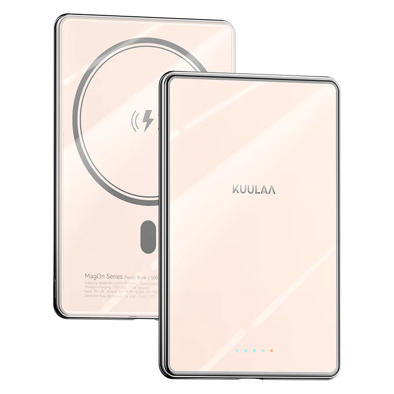 Slim KUULAA Magnetic Power Bank – Wireless for MagSafe