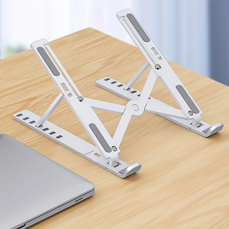 Portable Foldable Laptop Stand – Adjustable Height & Heat Dissipation