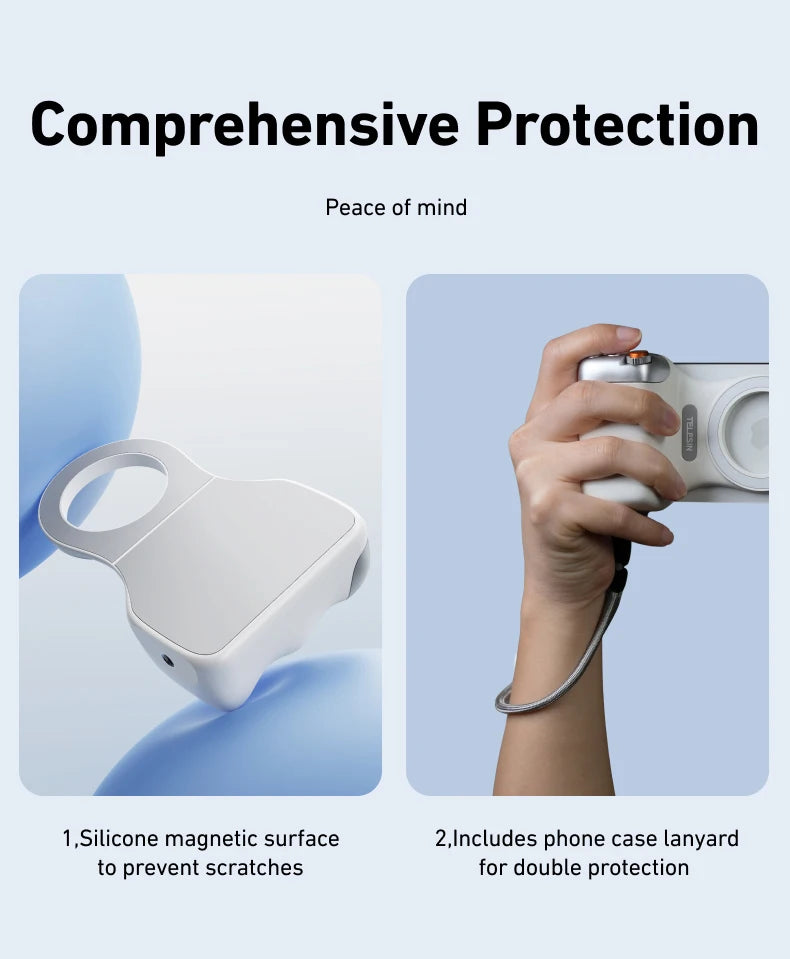 TELESIN Phone Camera Grip with Remote – iPhone & Android