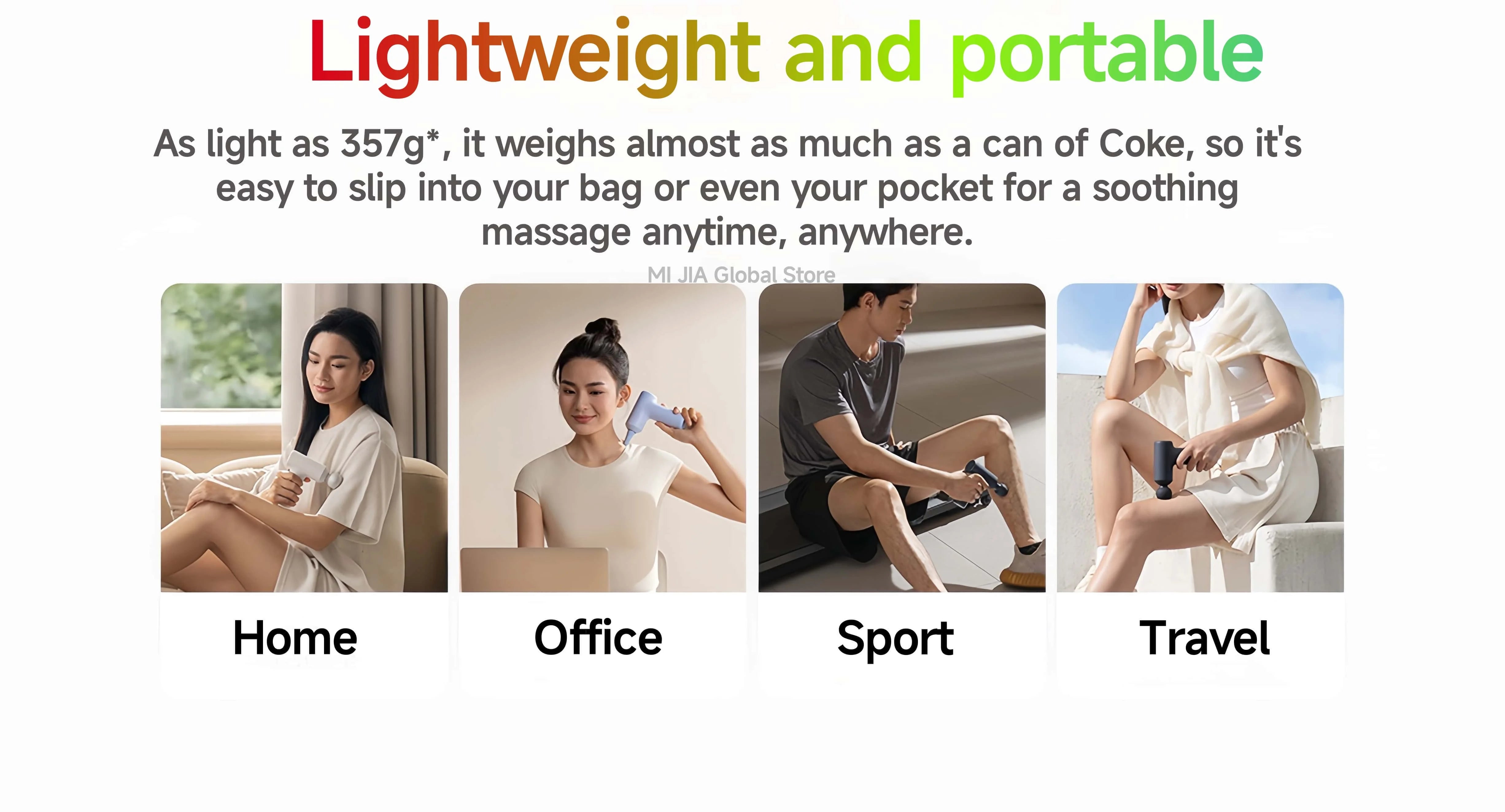 Mijia Mini Fascia Gun 3 – Portable Muscle Massage Gun, 12kg Thrust, Silent Motor