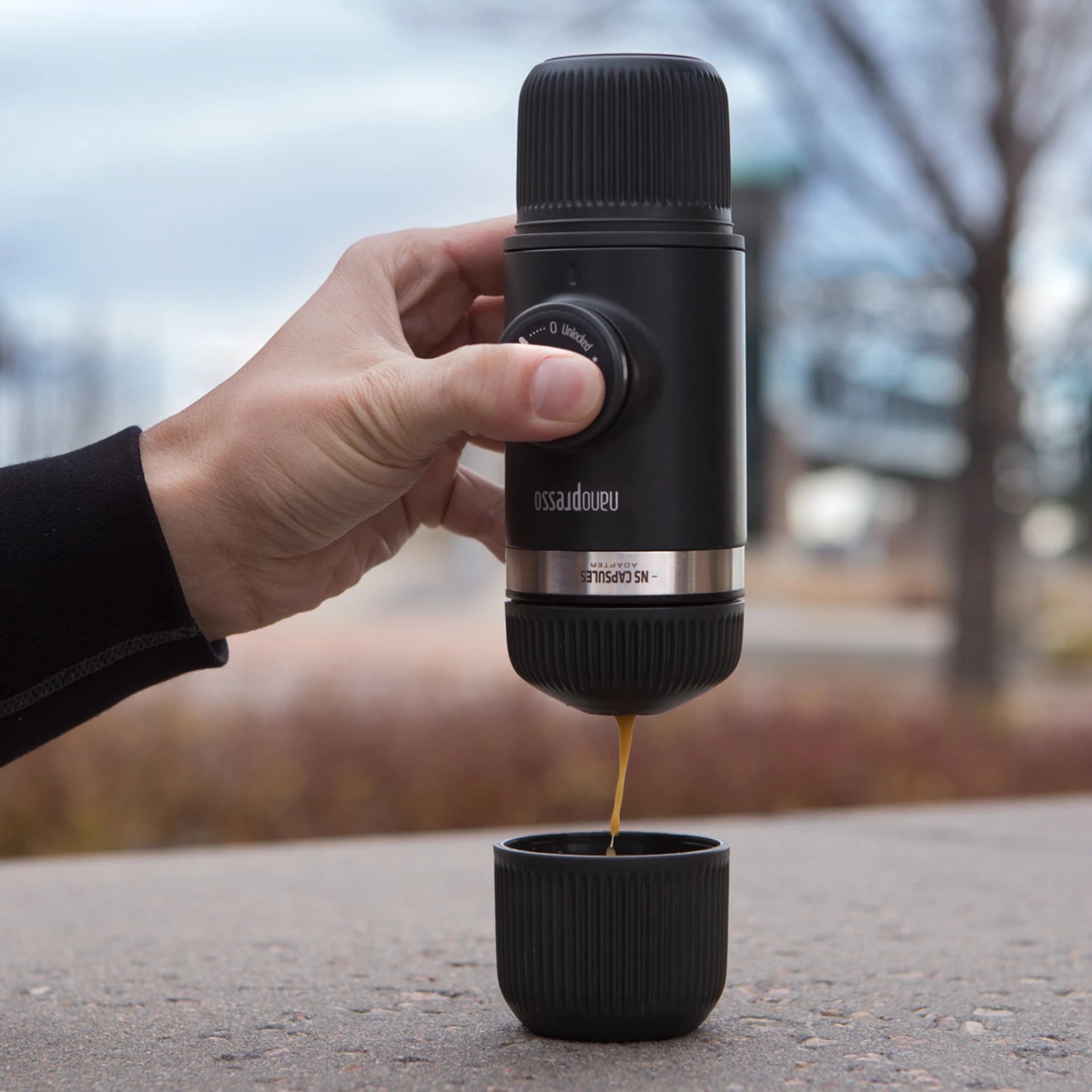 Wacaco Nanopresso Espresso Maker – Compact Travel Coffee Machine with NS Adapter