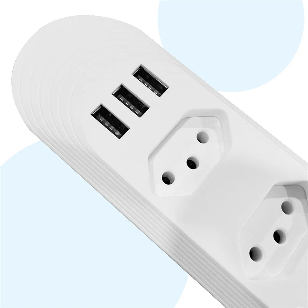 USB outlet, 2 m, power strip outlet, plug, electrical outlet extension, retractable multi-outlet tower, Brazilian standard