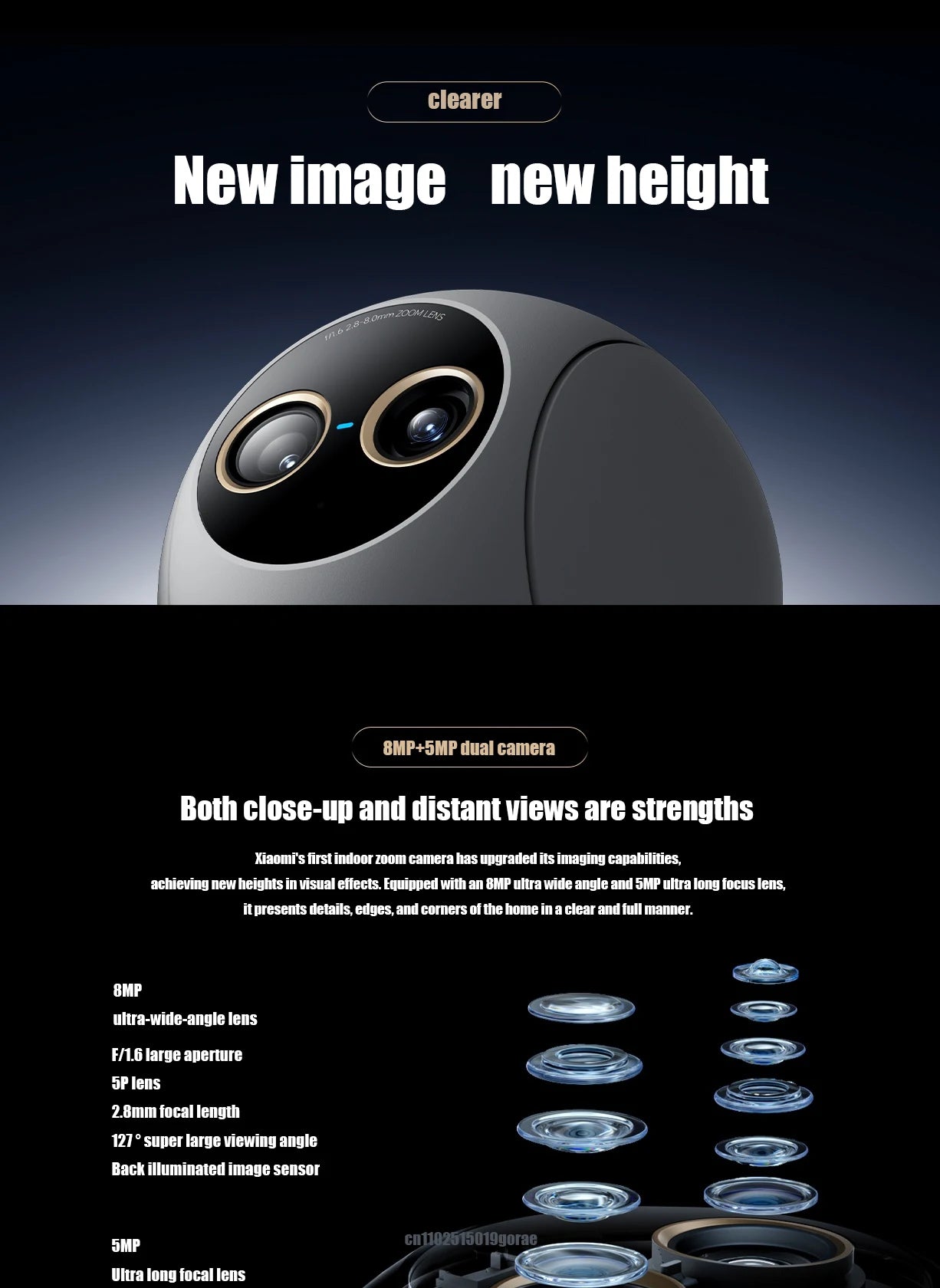 Xiaomi Smart Camera 4 – Zoom Version, 4K Indoor Monitoring Camera