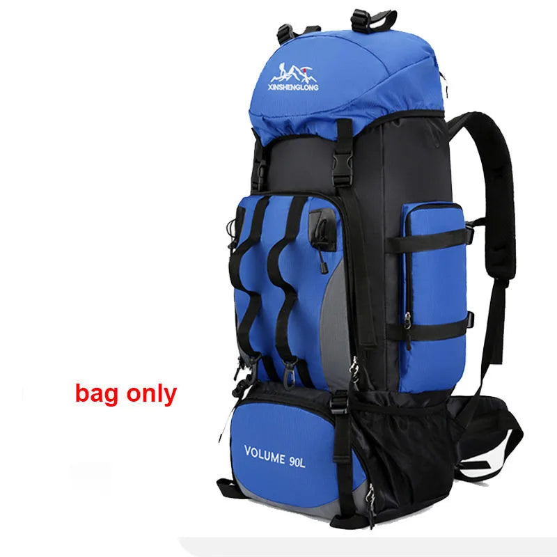 90L Waterproof Hiking Backpack – Large Capacity Camping & Trekking Bag