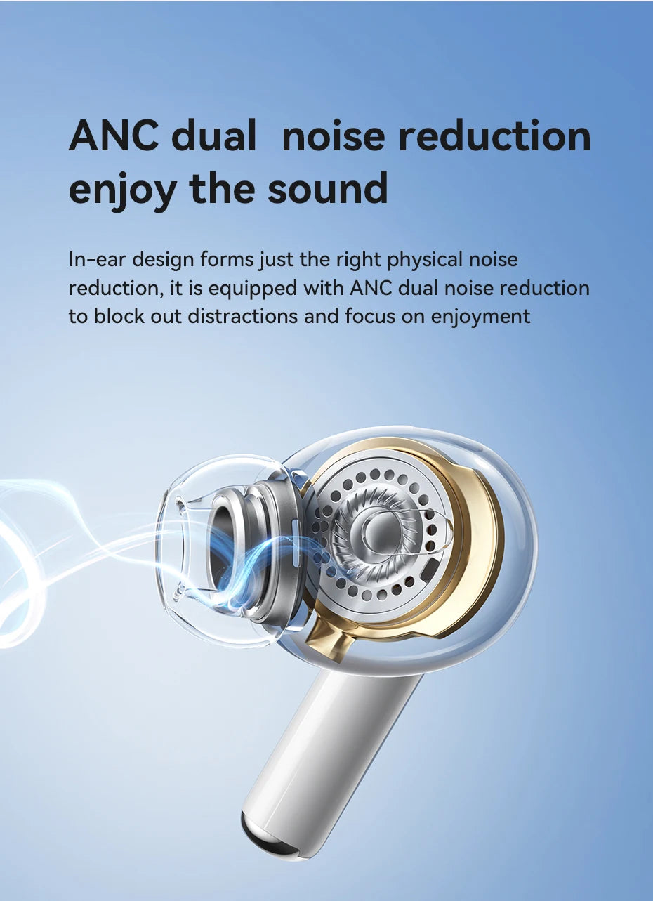 HOCO EW60 Bluetooth 5.0 Earbuds Wireless Hi-Res Audio Earphones Touch Control Waterproof Sports Headset with Mic for Running Fit
