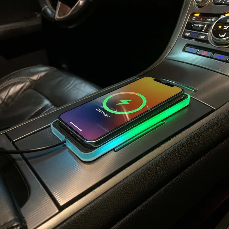 Silicone Car Wireless Charger – 15W, Non-Slip Pad