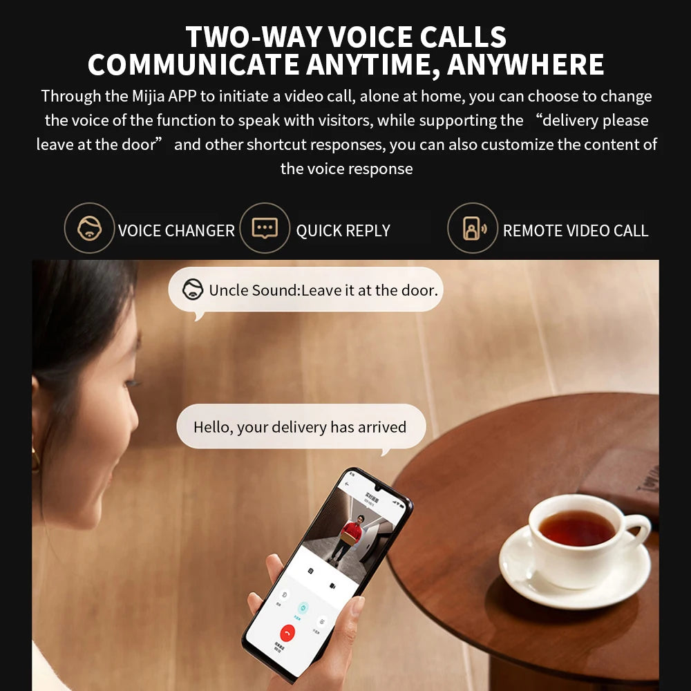 Xiaomi HDR Smart Doorbell with 5″ Display – 3MP, Wide Angle & Intercom