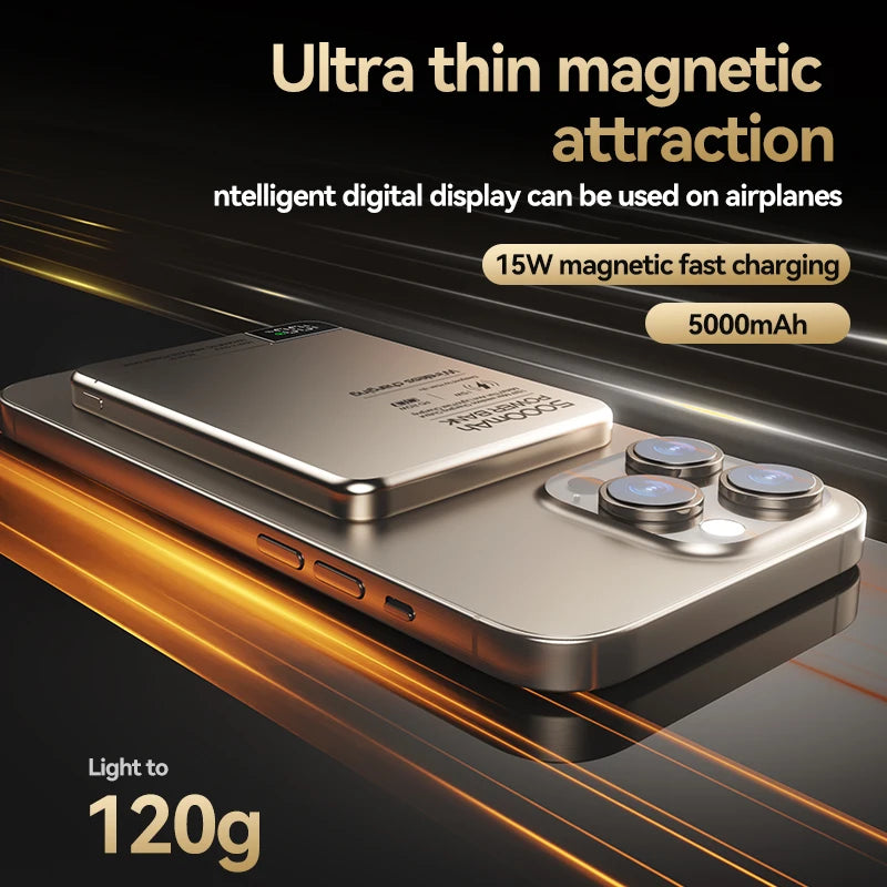 Magnetic Wireless Power Bank – Fast Charging for Magsafe iPhone