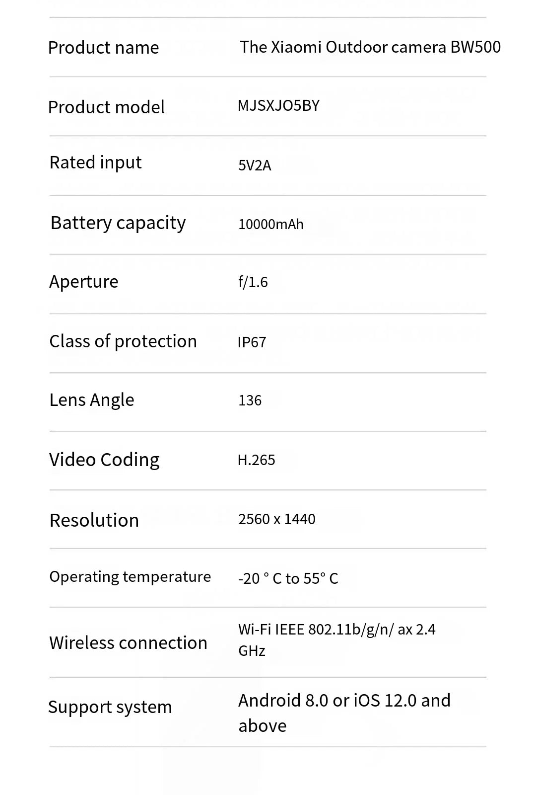 Xiaomi Mijia IP67 Outdoor Camera – 2.5K HD, Long Battery, Night Vision