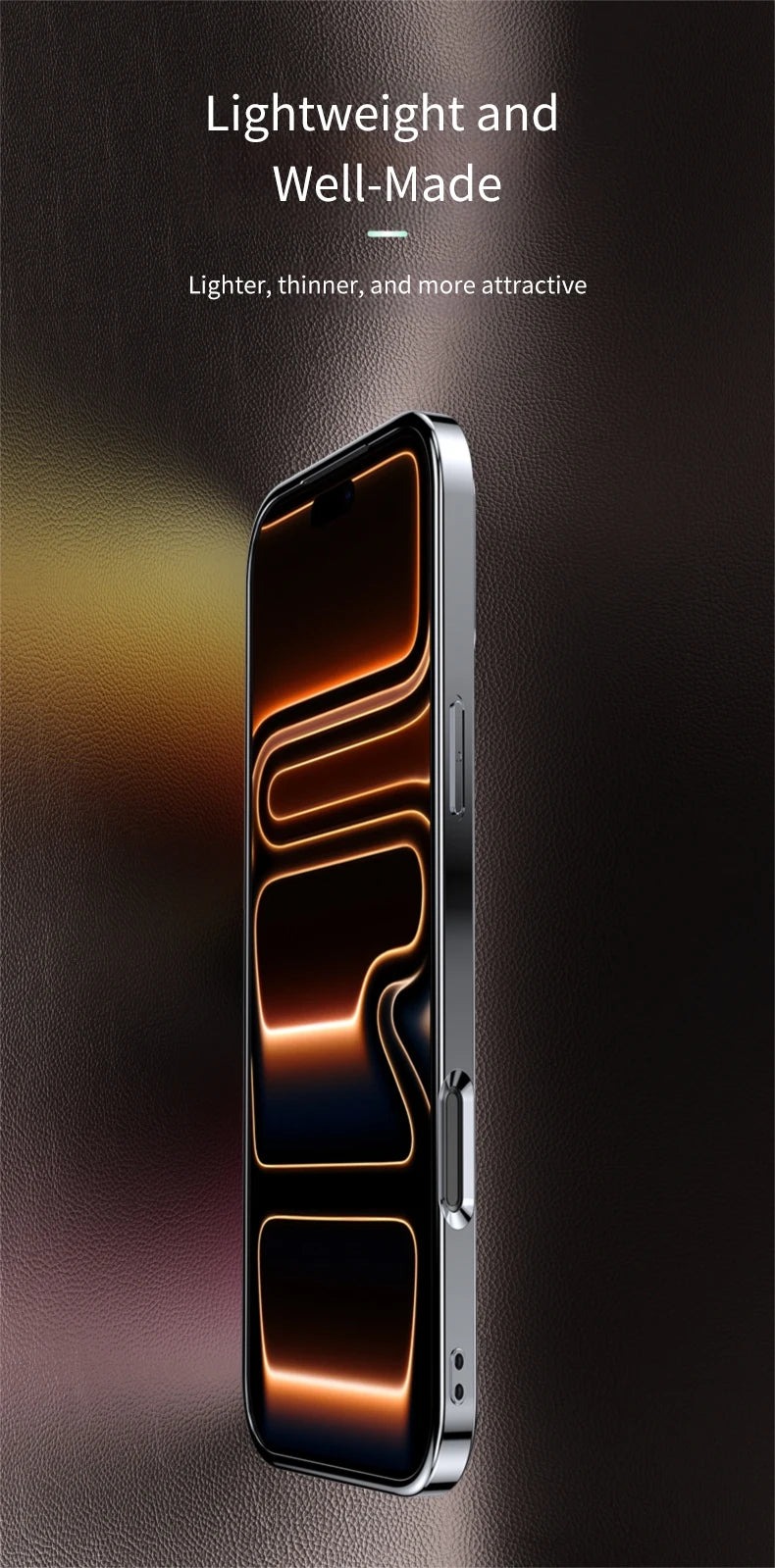 Luxury Leather Protective Case – iPhone 16 & 17 Series
