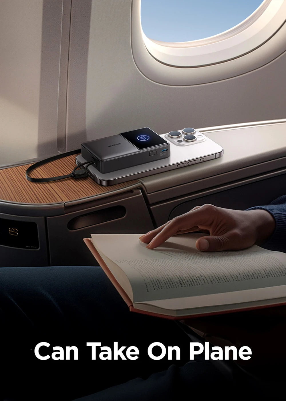 10000mAh Fast Charging Power Bank – Joyroom with Retractable Type-C Cable