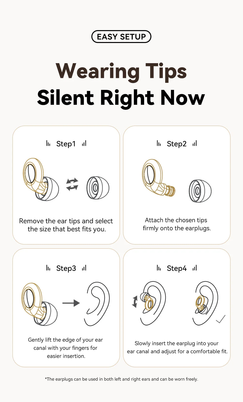 Essager Ear Plugs for Sleeping 49dB Noise Cancellin Reusable Silicone Earplug Hearing Protection for Concert Sleep Noise EarPlug