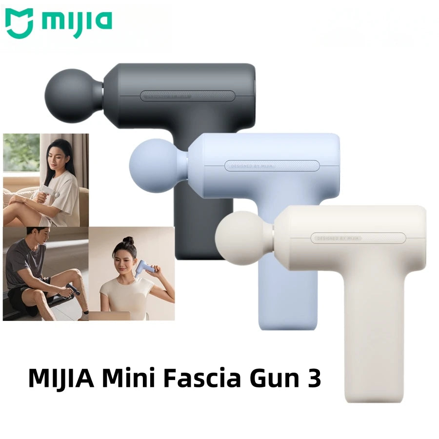 Mijia Mini Fascia Gun 3 – Portable Muscle Massage Gun, 12kg Thrust, Silent Motor
