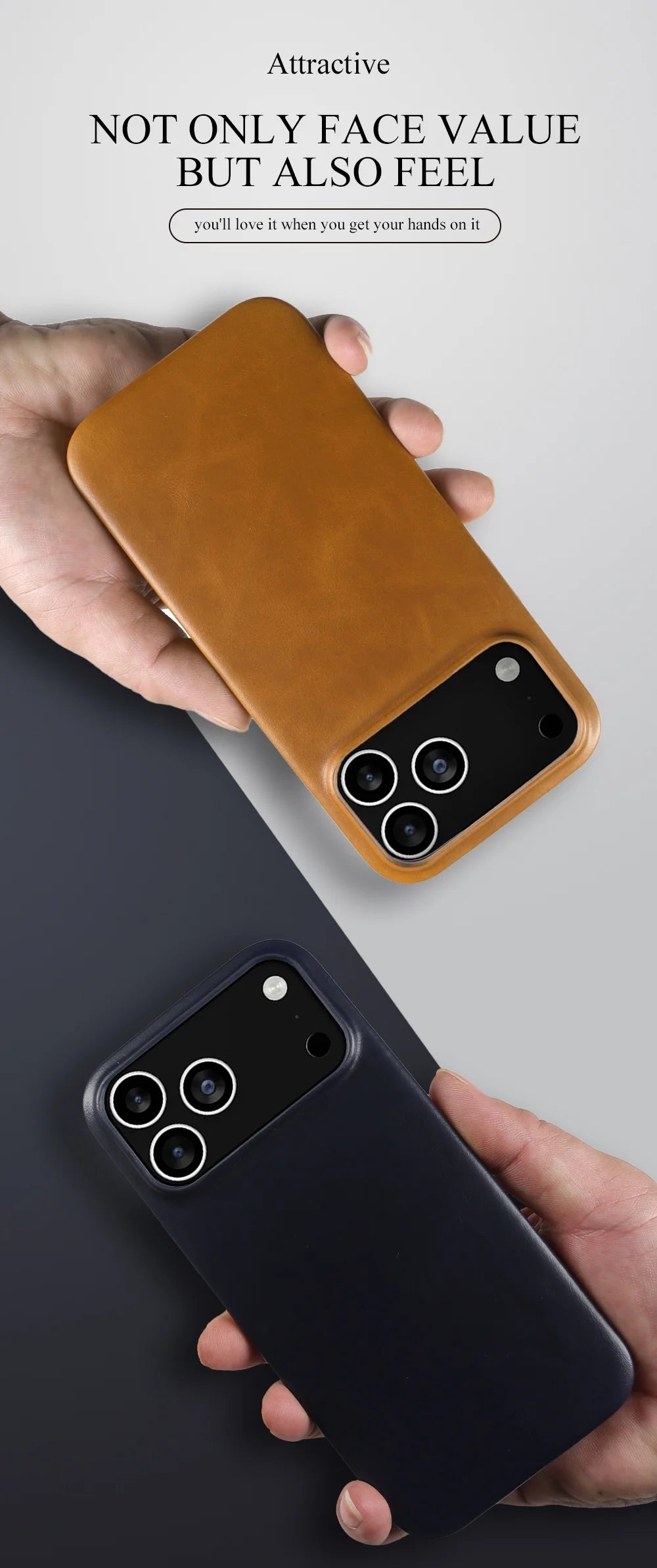 Vintage Waxed Leather iPhone Case – MagSafe Full Cover