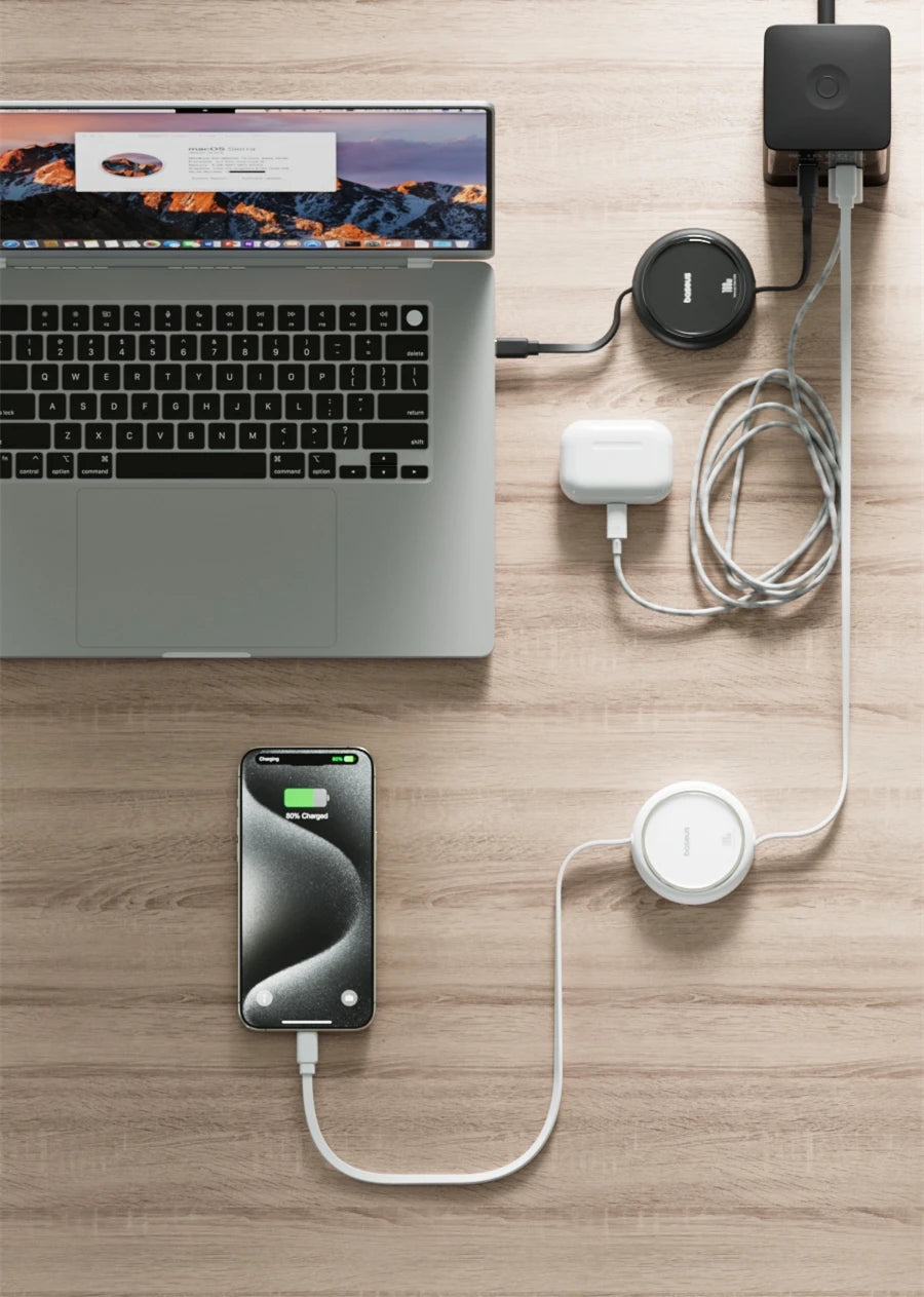 Baseus 100W Retractable USB-C Cable – Fast Charging