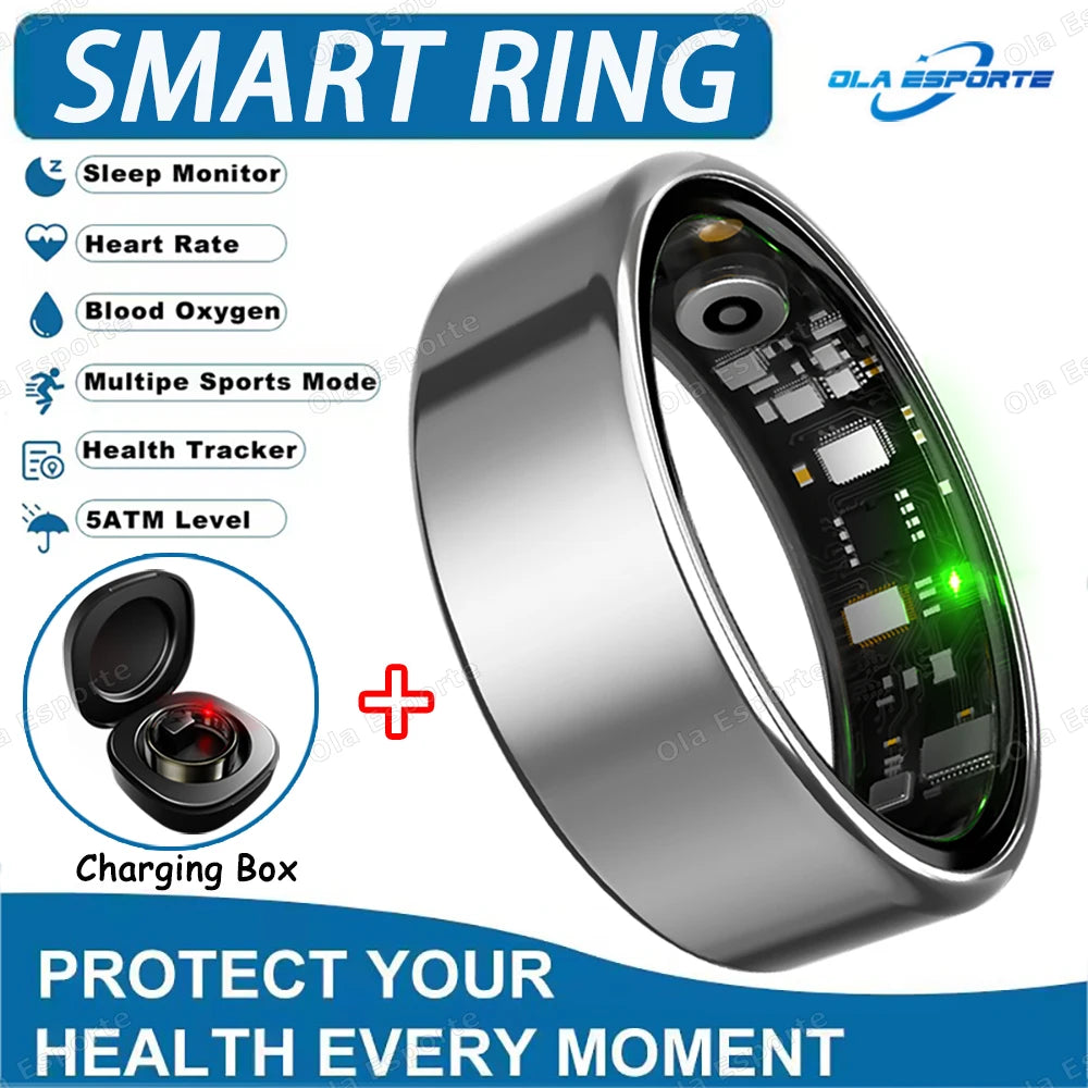 Smart Ring 2025 – Health & Fitness Tracker, Waterproof IP68