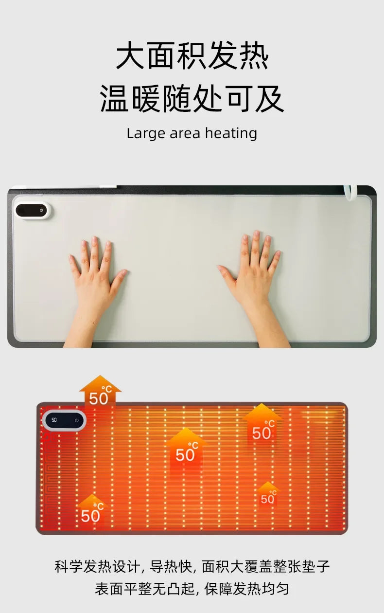 Youpin Smart Heated Mouse Pad – Desk Warmer for Office & Home, Waterproof