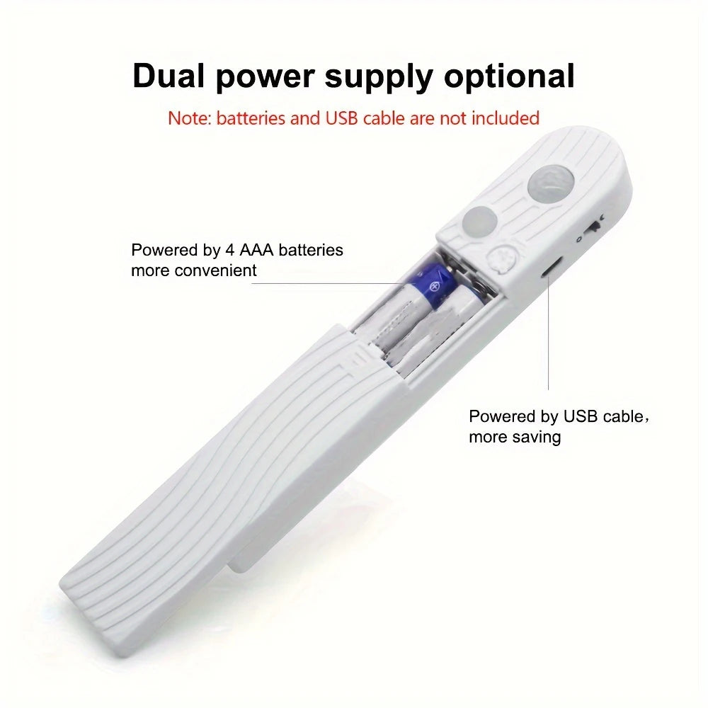 Motion Sensor LED Light Strip – Battery Powered COB Strip for Indoor Lighting