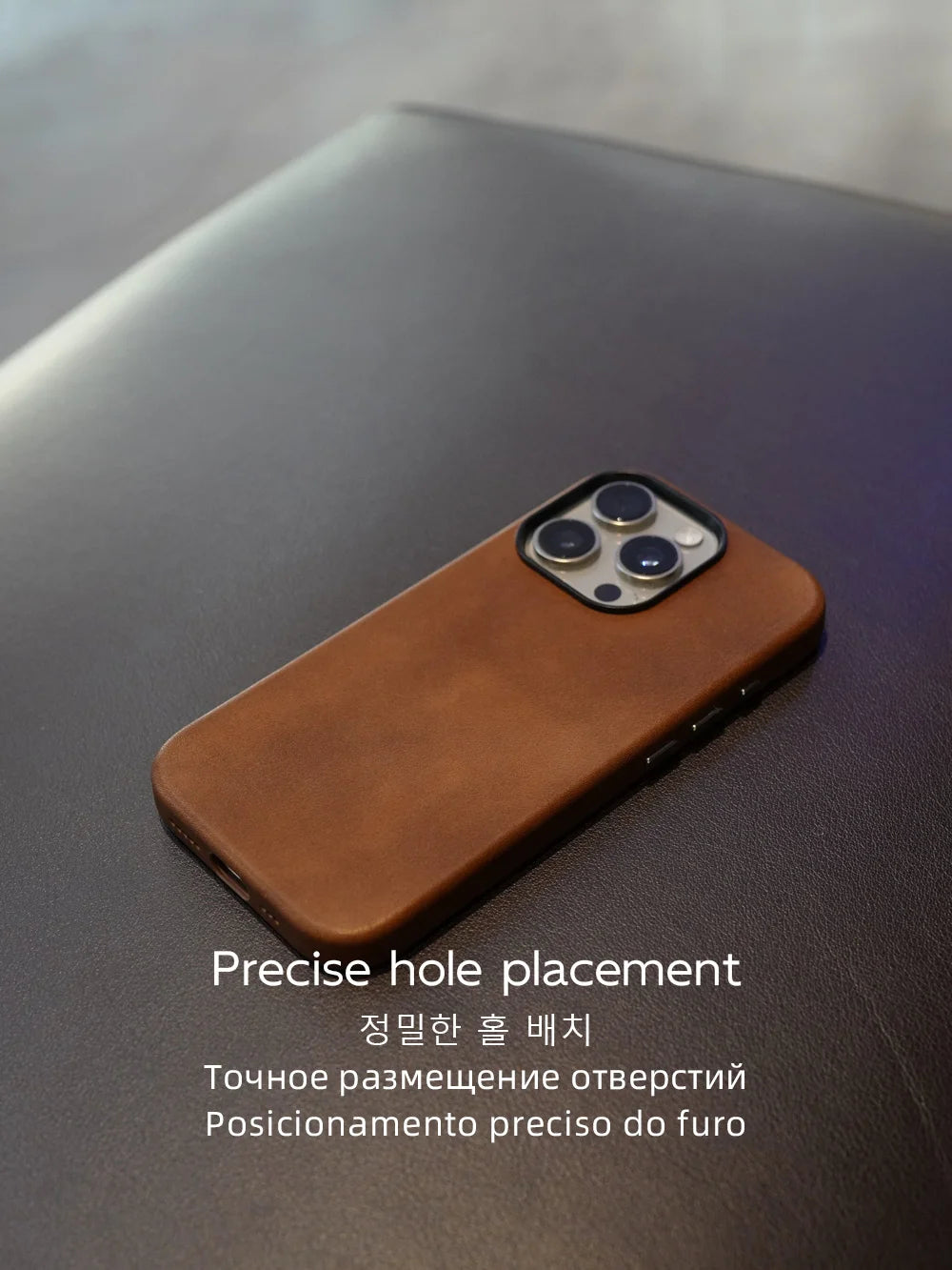 YMW Magnetic Genuine Leather MagSafe Case for iPhone 14–17 Series