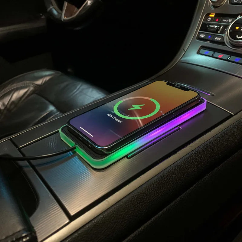 Silicone Car Wireless Charger – 15W, Non-Slip Pad