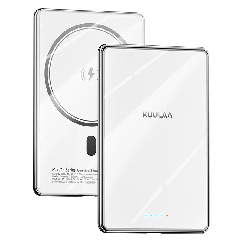 Slim KUULAA Magnetic Power Bank – Wireless for MagSafe
