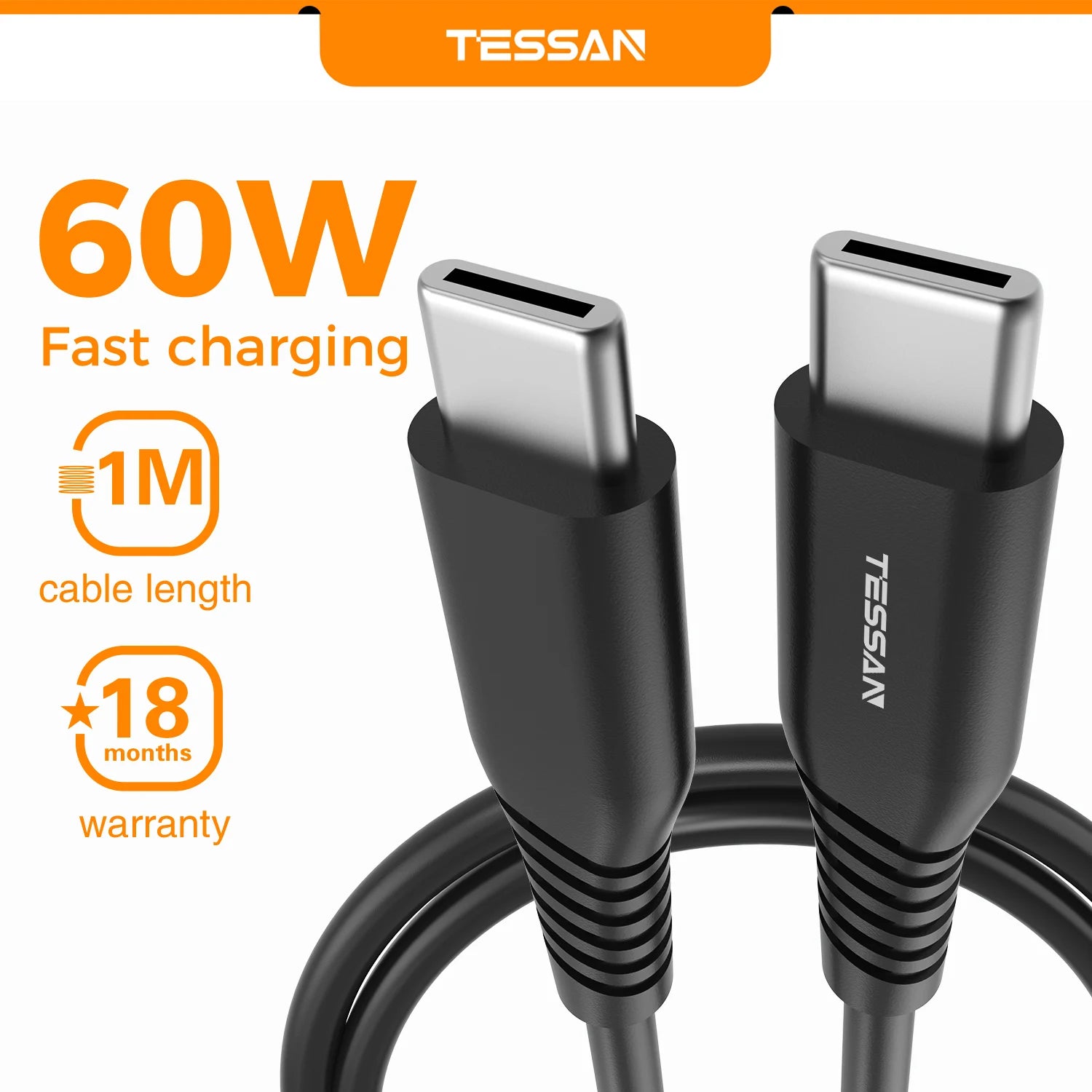 TESSAN 100W GaN Universal Travel Adapter – USB & Type-C Fast Charging