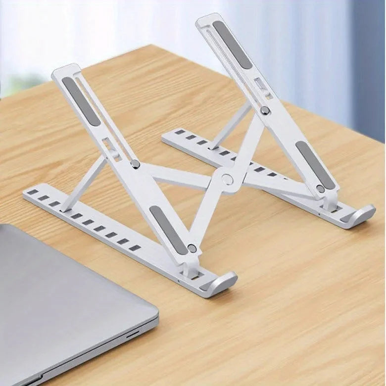 Portable Foldable Laptop Stand – Adjustable Height & Heat Dissipation