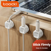 Toocki Magnetic Cable Clips – Desk Wire Management Organizer