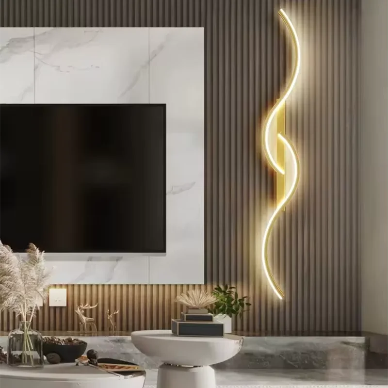 Modern Minimalist Wall Lamp – LED Strip for Home