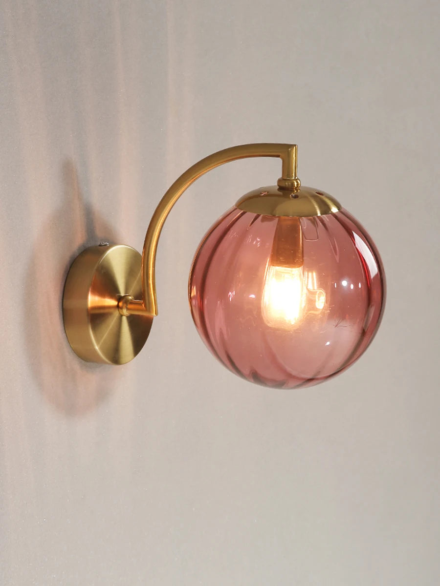 LED Wall Sconce – Minimalist Glass Lamp for Home