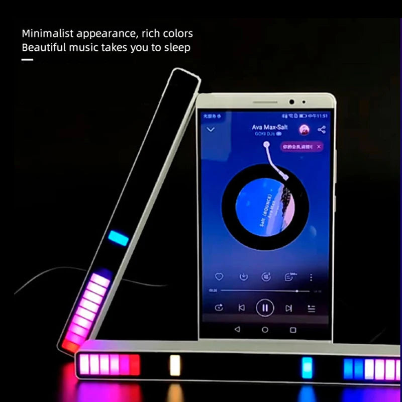 RGB LED Strip Desktop Light with Sound Control