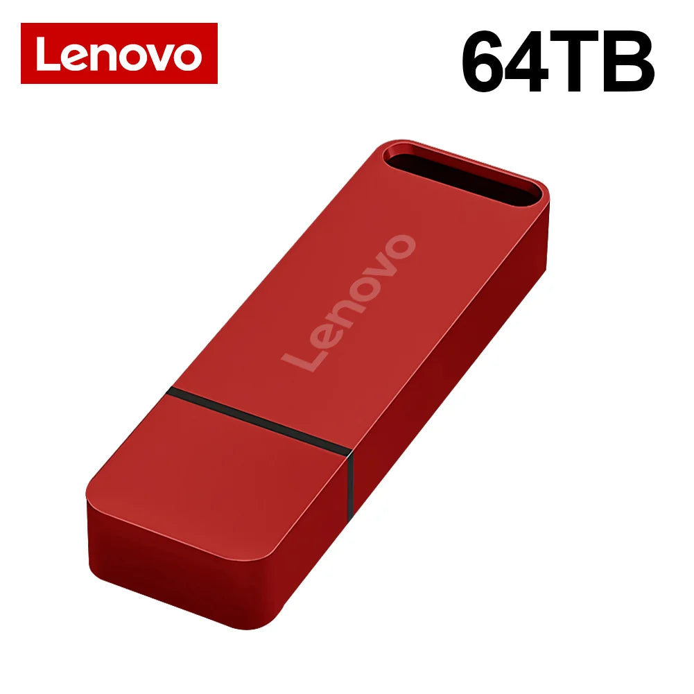 Lenovo 64TB USB 3.0 Flash Drive – Waterproof, High-Speed File Transfer