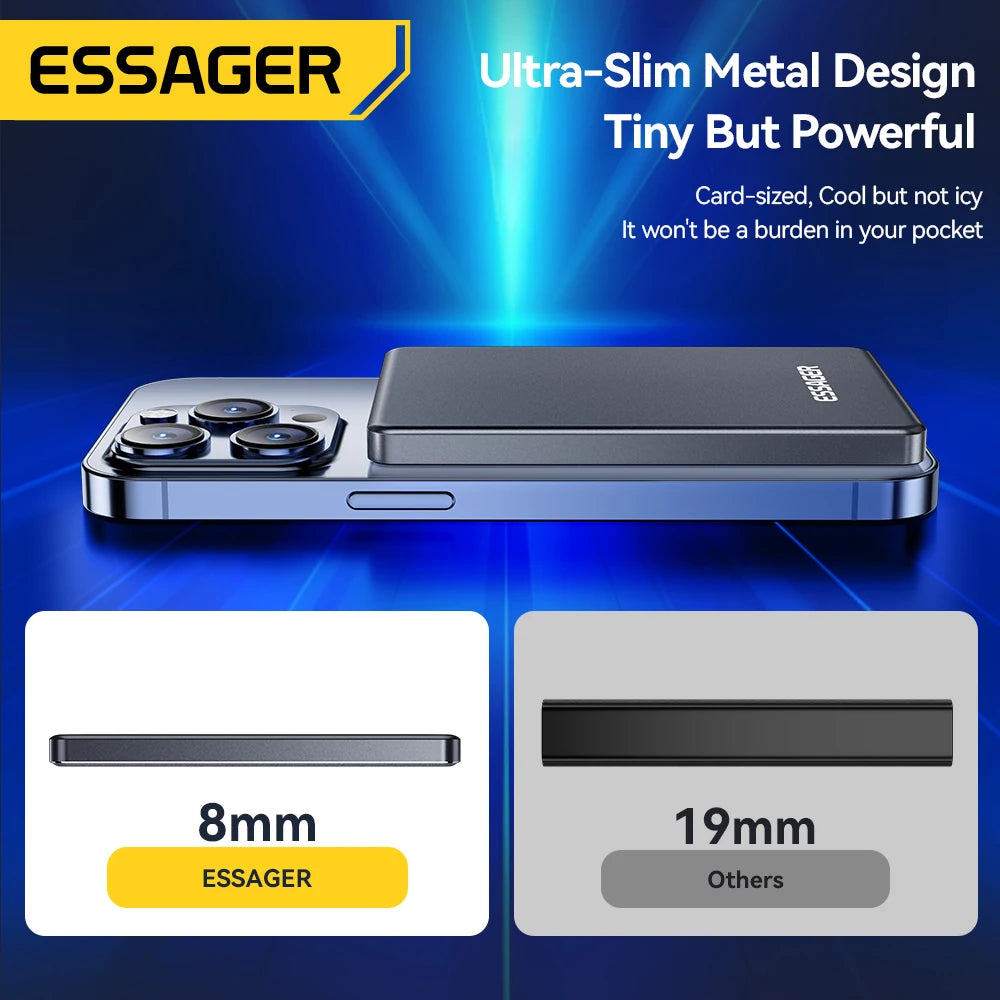 5000mAh Slim MagSafe Power Bank – Essager 20W