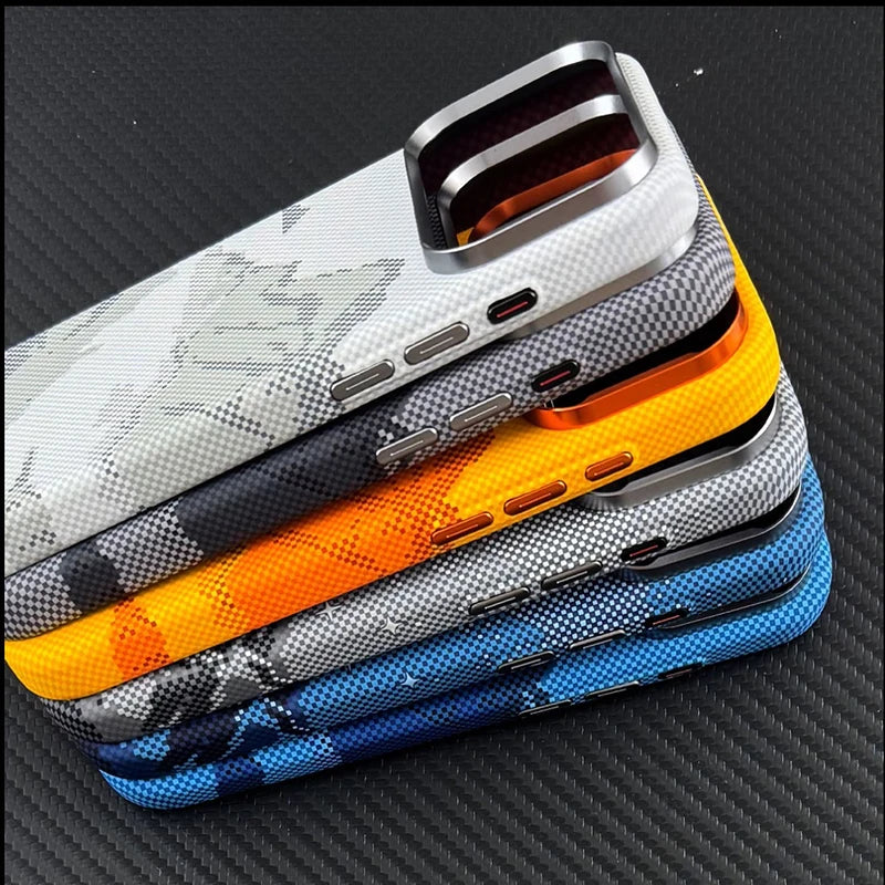 Ultra-Thin Carbon Fiber MagSafe iPhone Case – Luxury & Shockproof