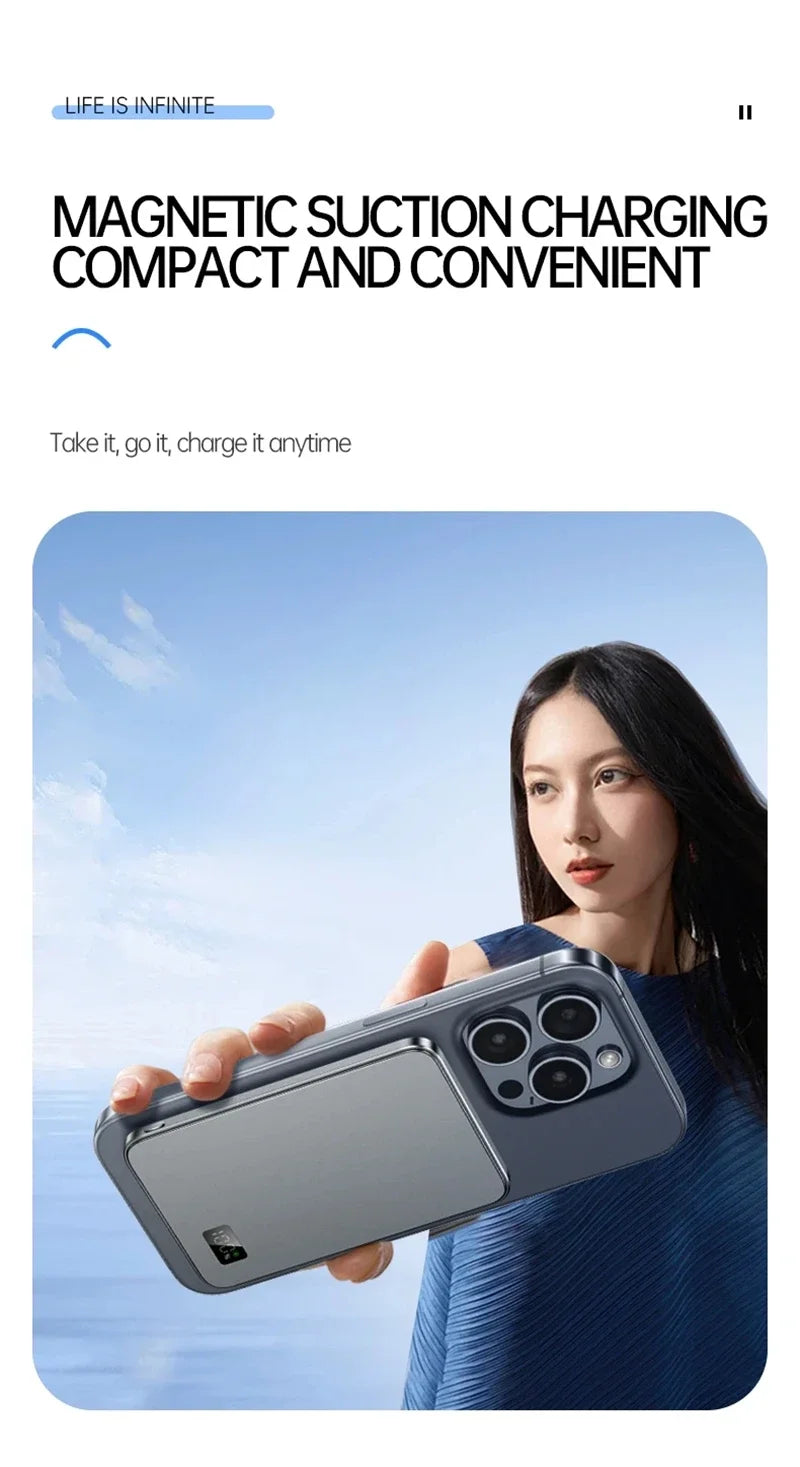 Xiaomi MIJIA 500000mAh Magnetic Wireless Power Bank – PD 22.5W Fast Charge