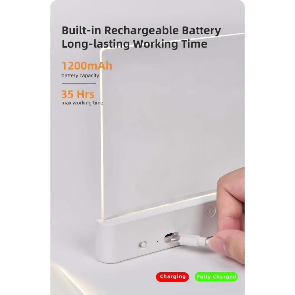 Rechargeable LED Book Lamp – Smart Night Light for Students